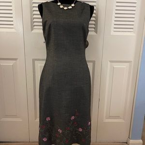 BCBG Max Azria gray dress.